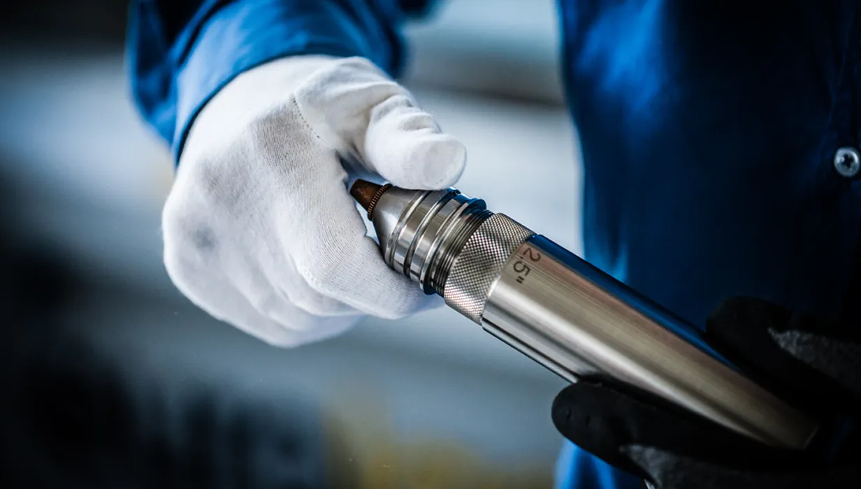 Prüfung eines gefertigten Metallbauteils